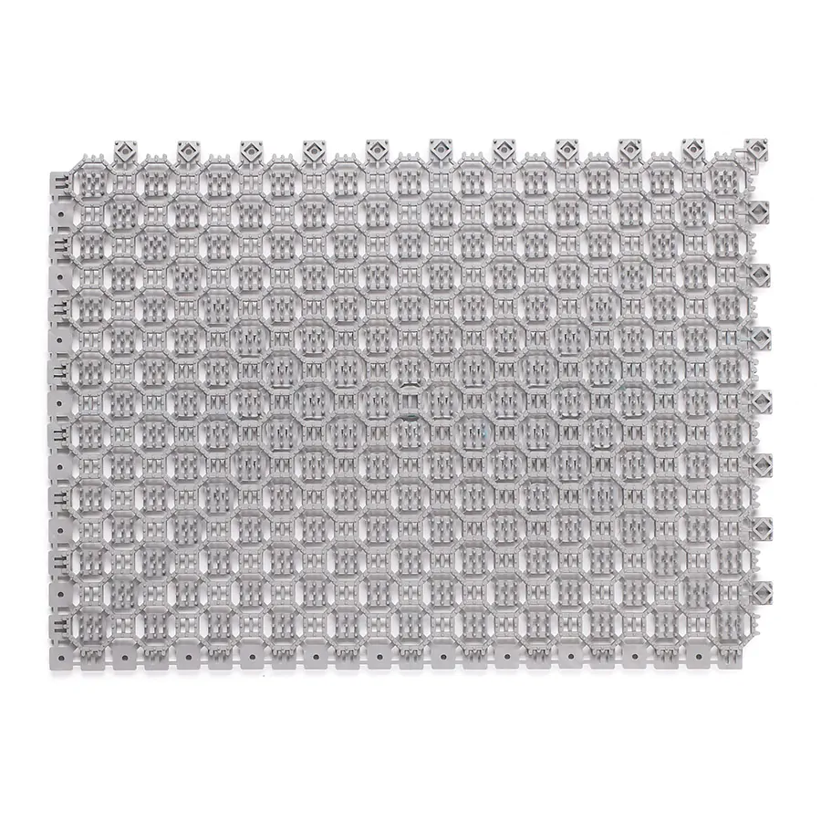 Модульные ячеистые грязезащитные покрытия ПВХ: MASTER Sweeper 9 мм светло-серый Модульные ячеистые грязезащитные покрытия ПВХ: MASTER Sweeper 9 мм светло-серый